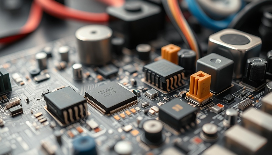 Close-up of electronic circuit board, related to Iran US Talks in Oman.