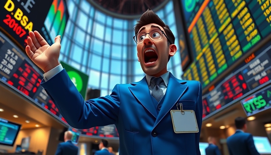 Trader reacting to de-dollarization impact on stocks.