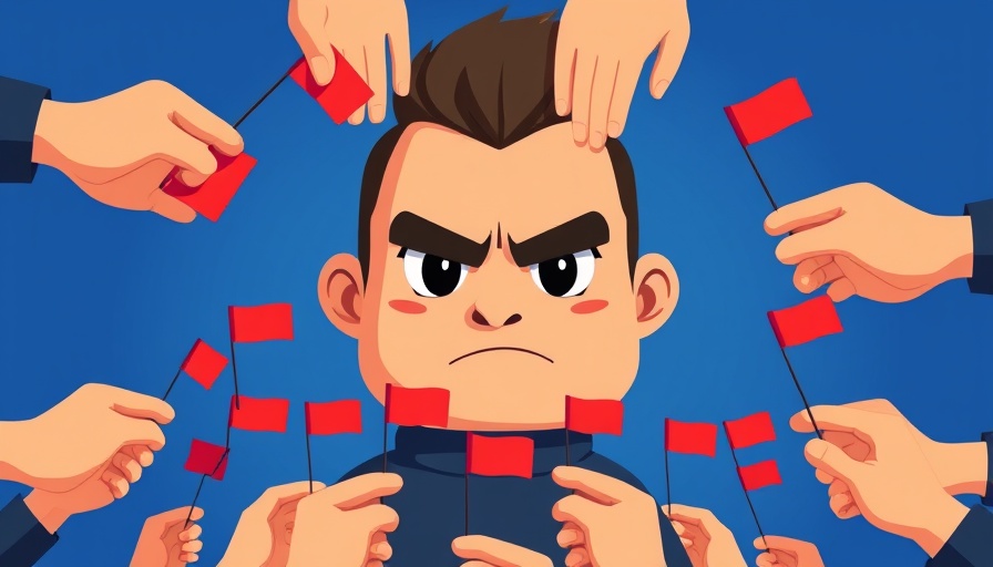 Illustration of a cartoon figure with flags, symbolic of Bay Area business news.