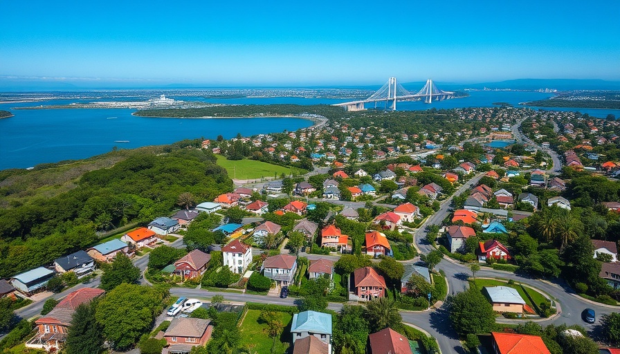 Vibrant coastal neighborhood with waterway, Canal Promise Neighborhood Plan.