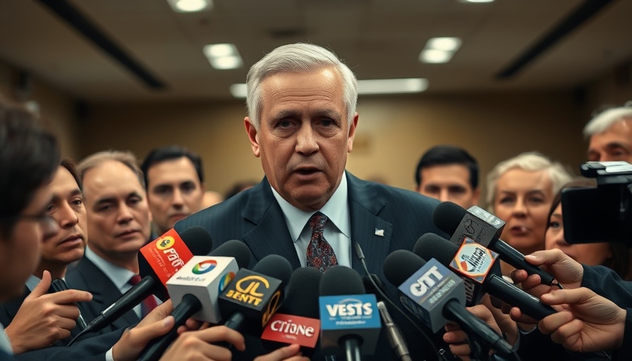 Ecuador presidential race drug violence discussion with reporters.