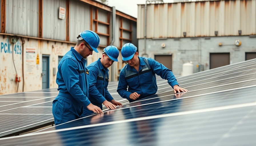 Technicians inspecting solar panels for Solar Energy Nigeria project.