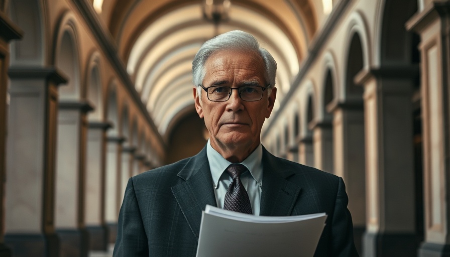 Formal older man in hallway, associated with Trump Senate leadership