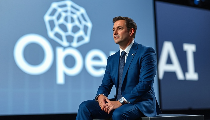 Professional man with OpenAI backdrop discussing phase out of GPT-4.5