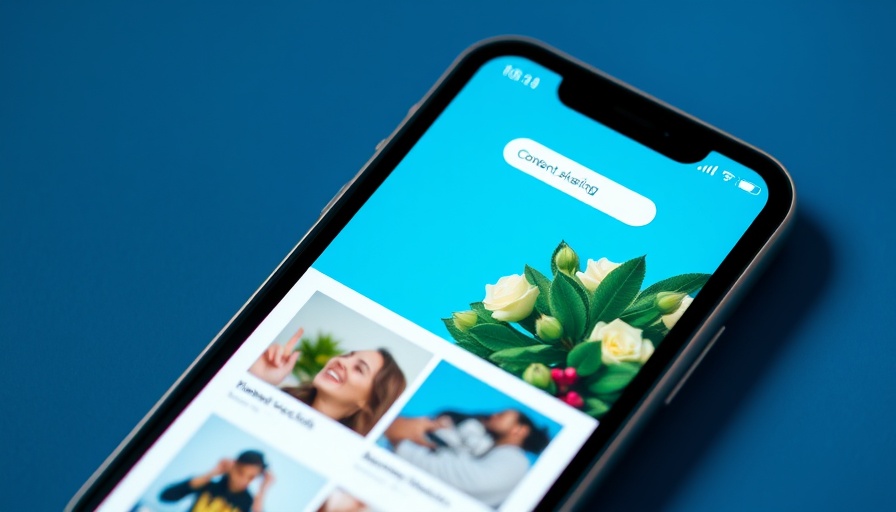 Mobile app interface showcasing a TikTok alternative for creators.