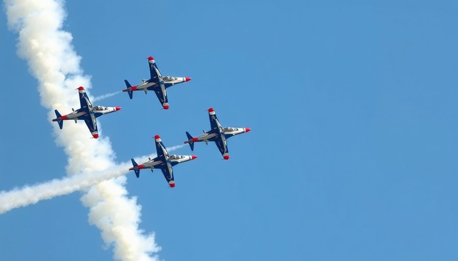 Aerobatic aircraft formation with smoke trails, EU Green New Deal defense spending