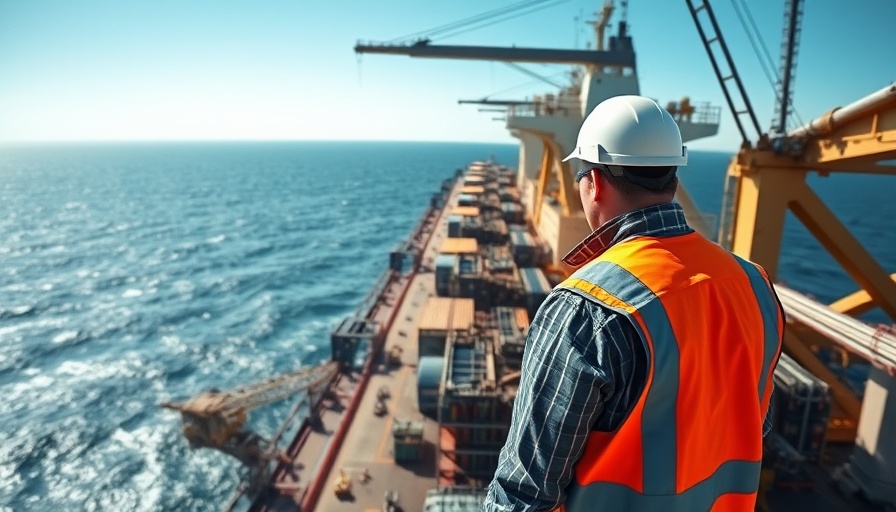 Rio Tinto iron ore shipments, industrial ship loading process.