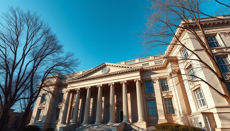 Harvard building highlighting tax-exempt status threat.