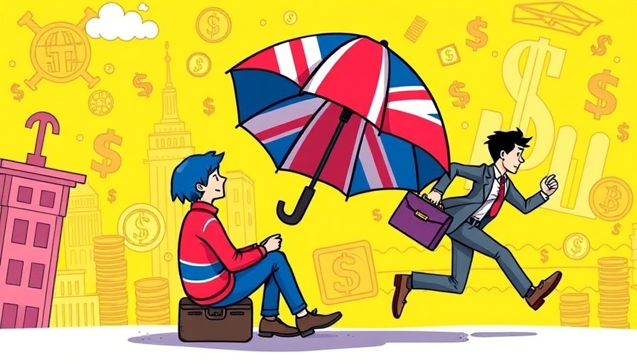 Business resilience lessons from Brexit illustrated with UK umbrella.