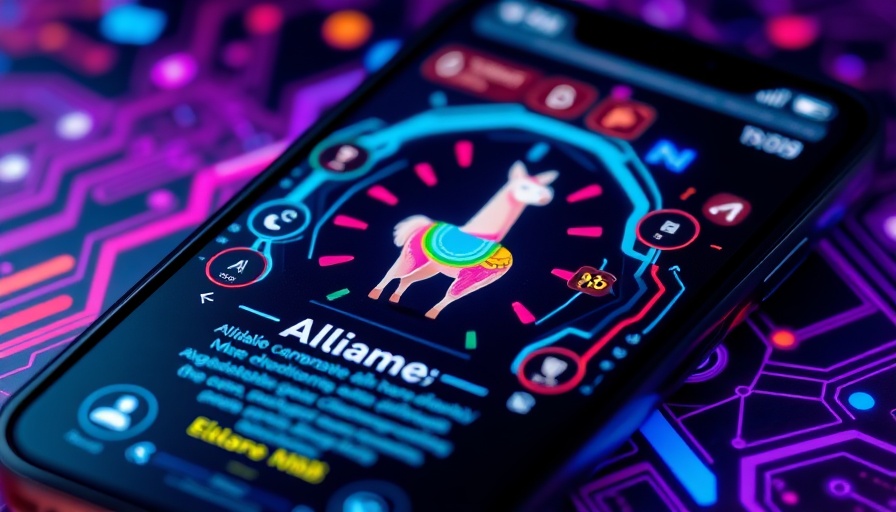 AI assistant in mobile browsing interface, vibrant design.