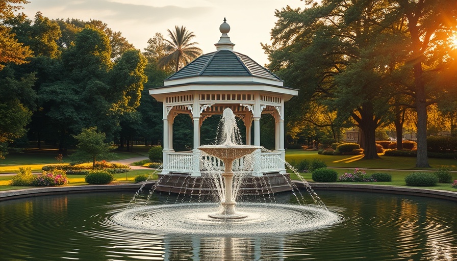 Beautiful park gazebo with fountain, outdoor gazebo building tips.