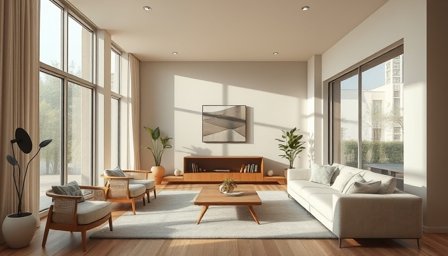 Modern minimalist living room showcasing current interior design trends.