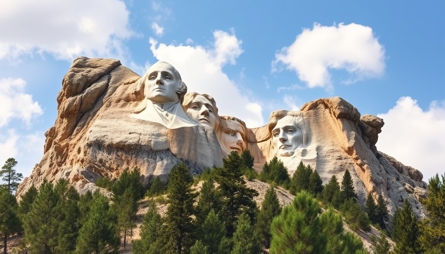 Mount Rushmore symbolizing living in South Dakota