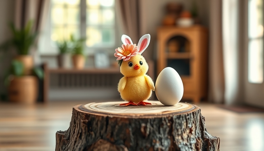 Easter crafts for kids: Charming chick and bunny egg decoration.