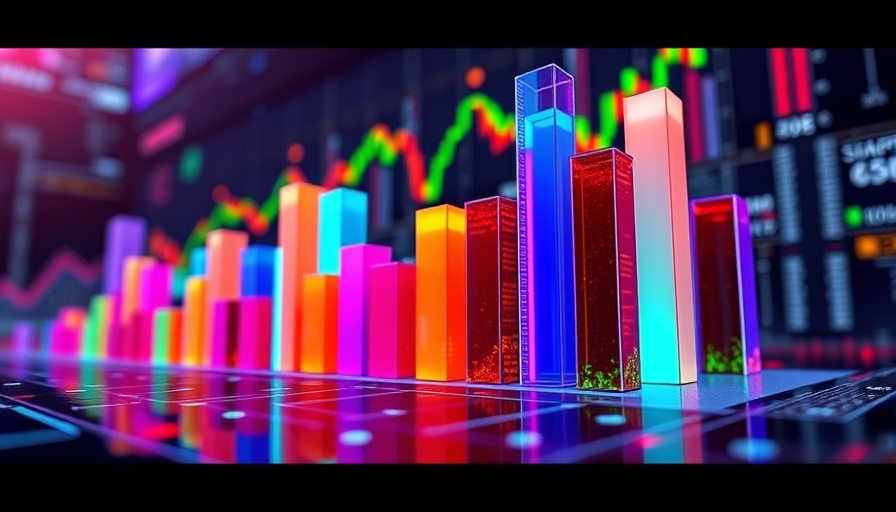 Stylized market trend graphic with bar charts, InvestingPro.