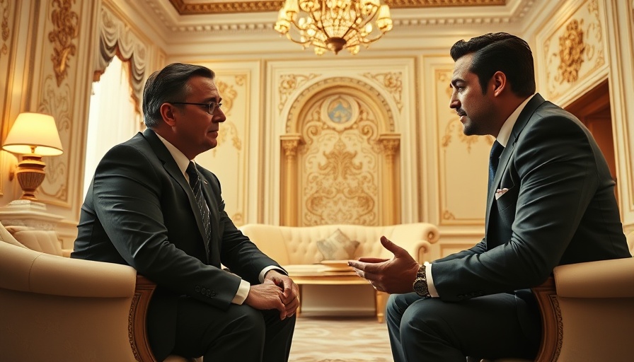 Two men discussing in a luxurious room, betrayal of Ukraine.