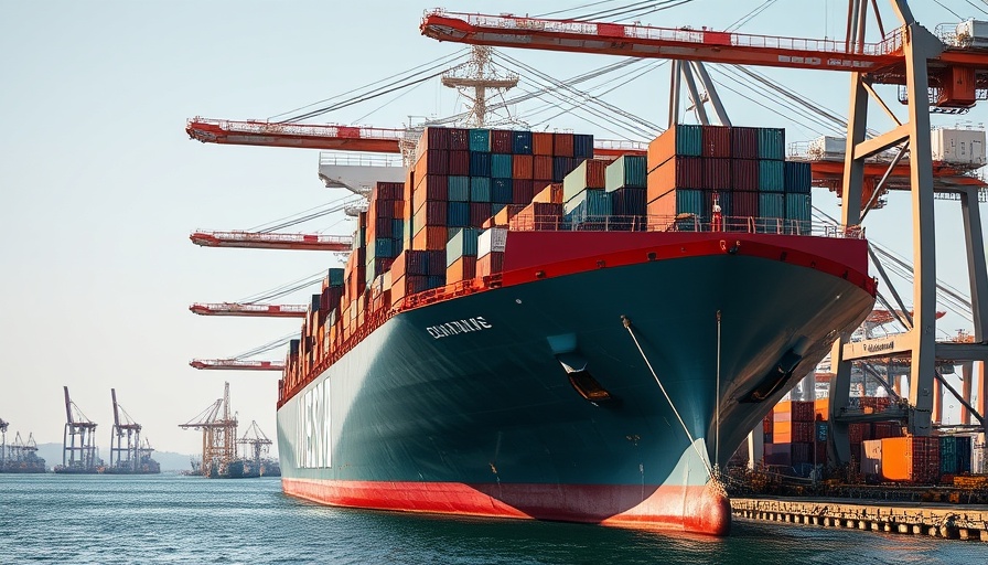 Cargo ship at U.S. port showcasing non-tariff barriers in trade.