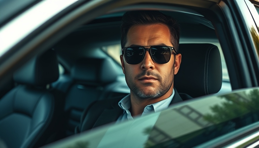 Pensive man in sunglasses inside a luxury car, Meta sees TikTok as a threat.