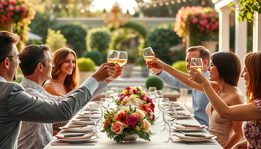 Elegant bridal shower toast with beautifully set table ideas.