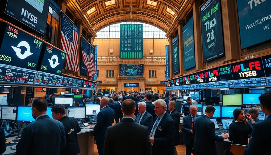 Traders at the New York Stock Exchange monitoring stock tickers.