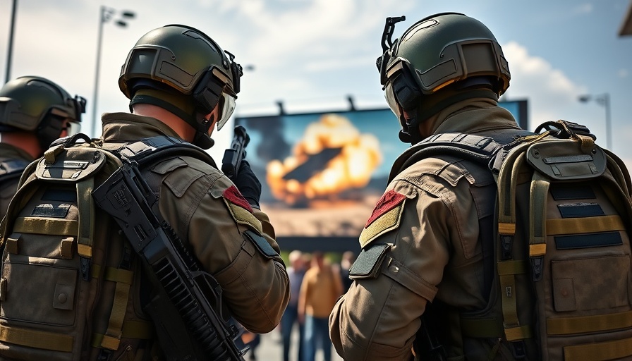 Military personnel watch explosion display; Chinese firm helping Houthis.