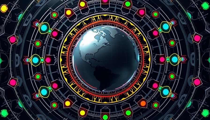 Geometric design symbolizing AI investment opportunities in Asia.