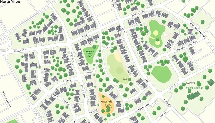 Corte Madera affordable housing map view with parks.