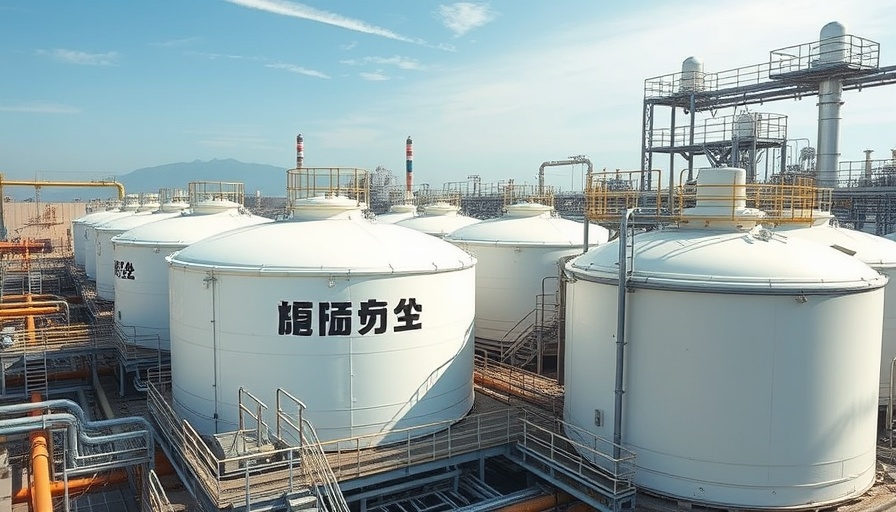 Sinopec liquefied gas facility in China amidst trade shifts.