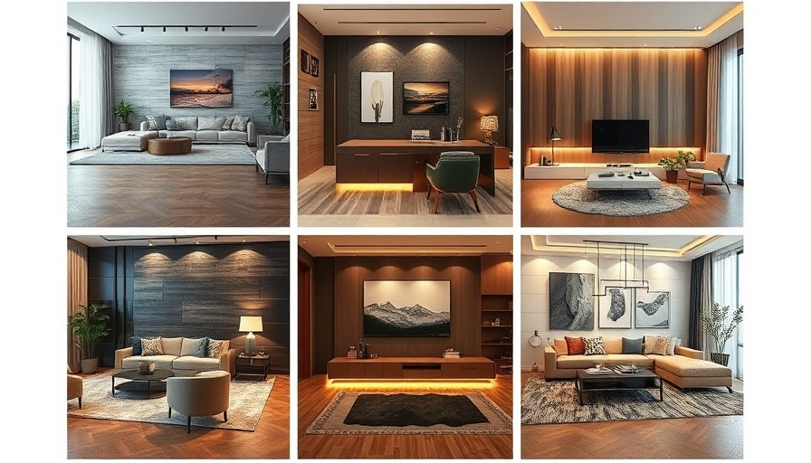 Modern living room wall panel design ideas.