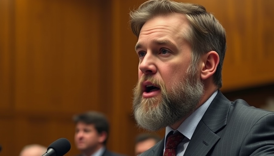 Bearded man speaking passionately in a formal setting, related to Trump administration deportation of Venezuelans.
