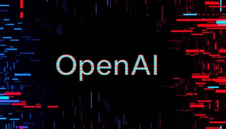 Glitch art OpenAI logo with abstract distortions.
