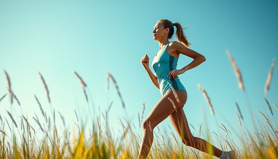 Energetic woman brisk walking for heart health outdoors