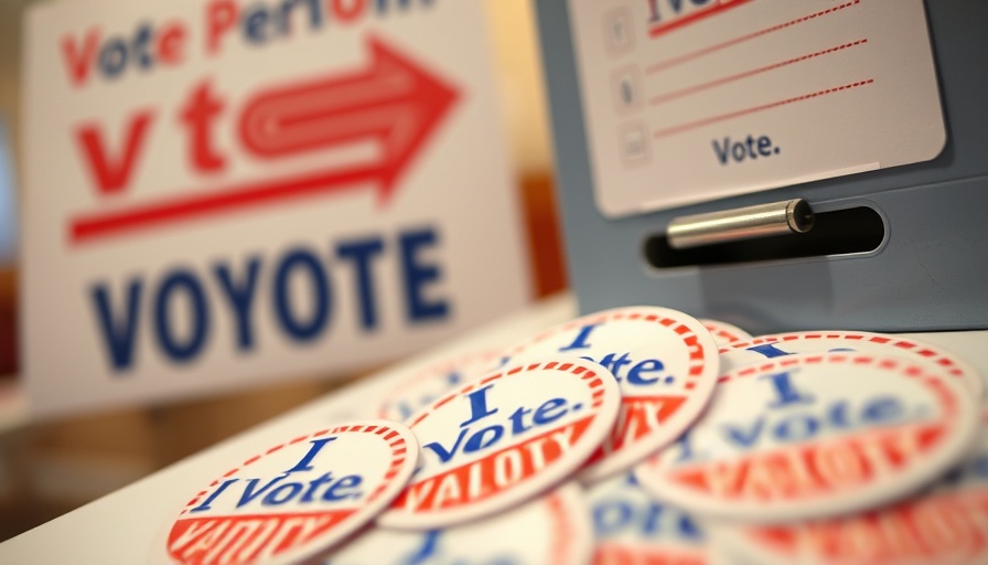 Marin GOP election integrity emphasized by 'I Voted' stickers and ballot slot.
