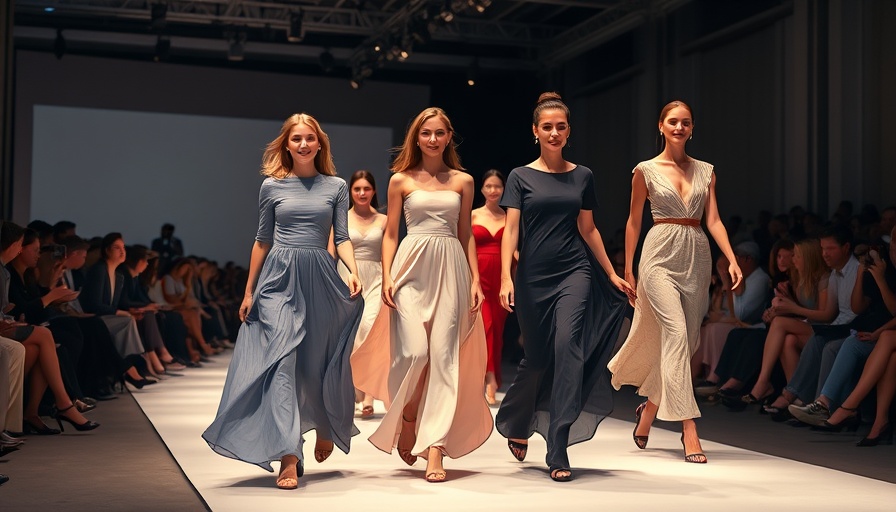 Fashion show in Southeast Asia Muslim market featuring models.