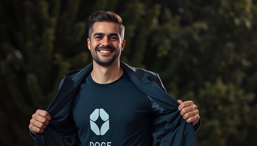 Kansas City DOGE cuts impact highlighted by smiling man displaying DOGE shirt.