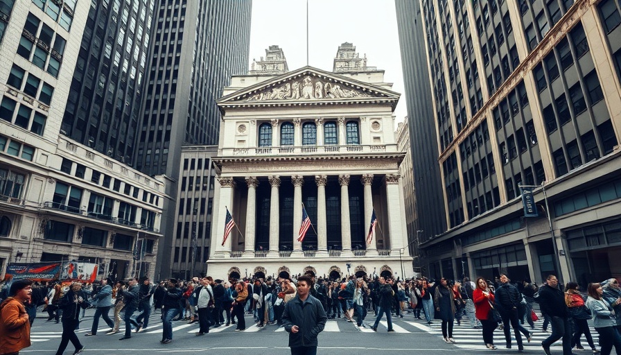 US Bank Deregulation Impact: people outside a neoclassical building.