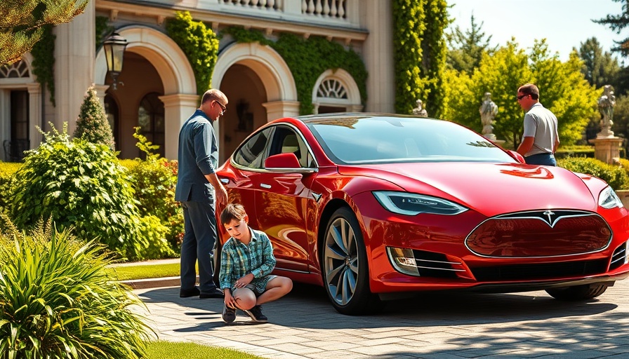 Tesla affordable electric vehicle delay discussion in sunny exterior.