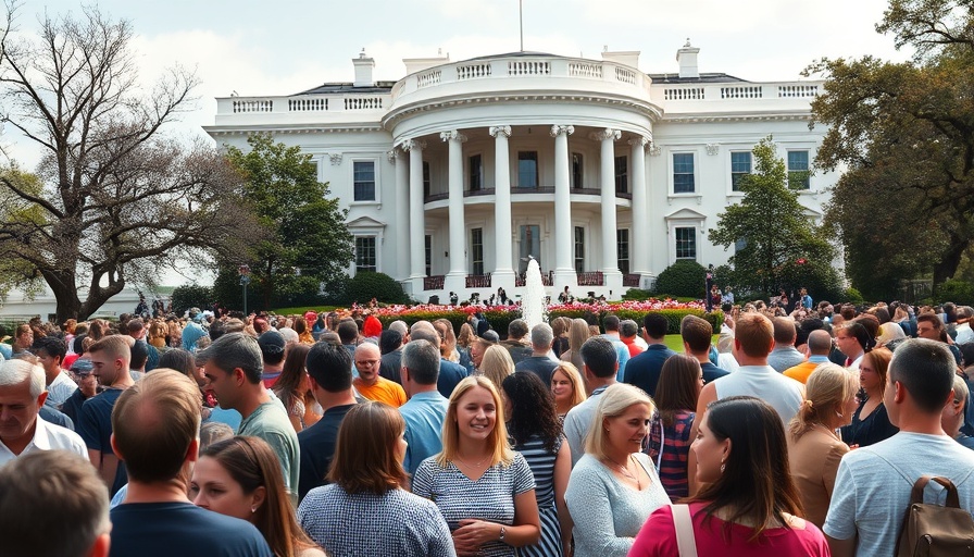 Crowd at the White House Easter Egg Roll 2025 event.