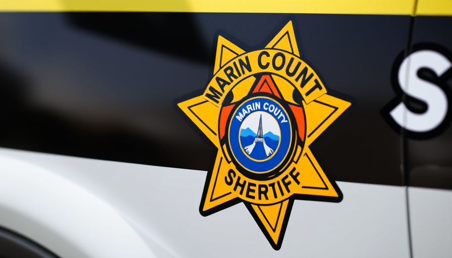 Marin County Sheriff emblem on vehicle, local news today