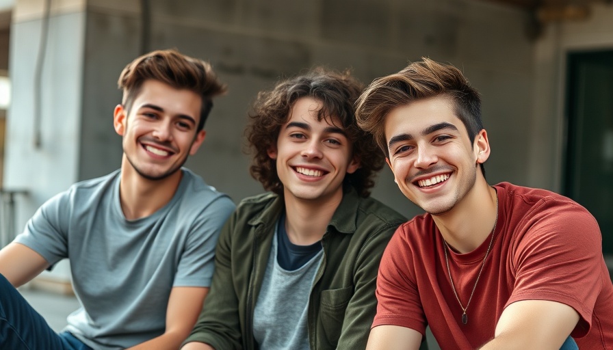 Group of men highlighting camaraderie to prevent health issues.