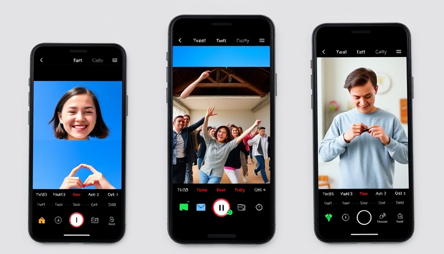 Meta Edits Video Creation App interface on three phones showing editing features.