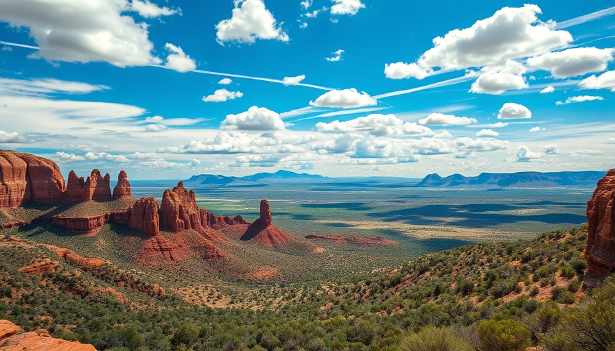 Red rock formations in Arizona, a top living destination for 2025.