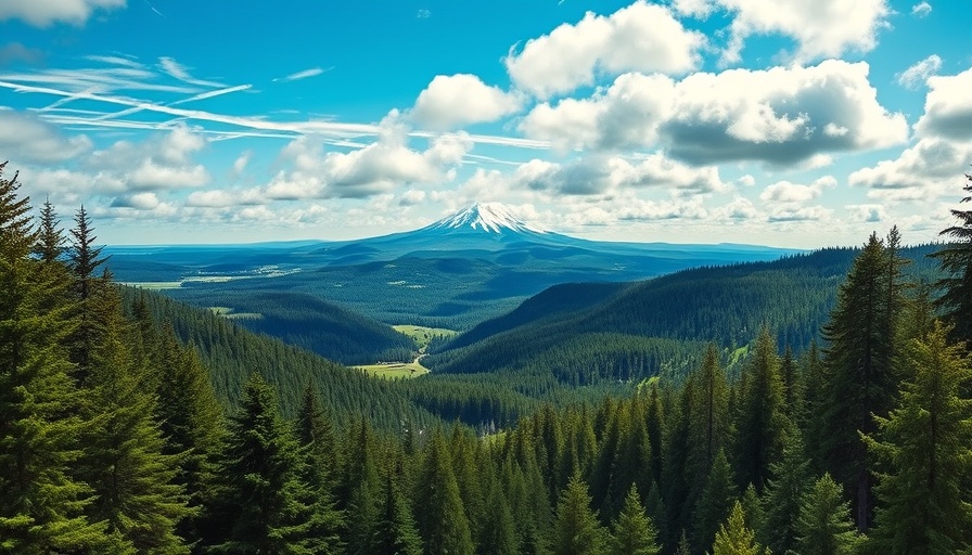 Oregon's lush landscape with forests and mountains, best places to live in Oregon.