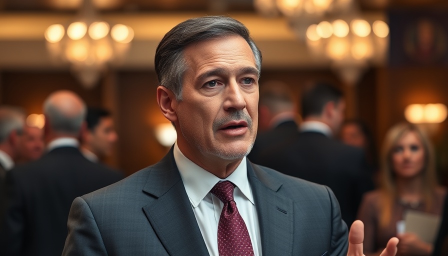 Impact of China trade war on US markets, serious discussion at formal gathering.