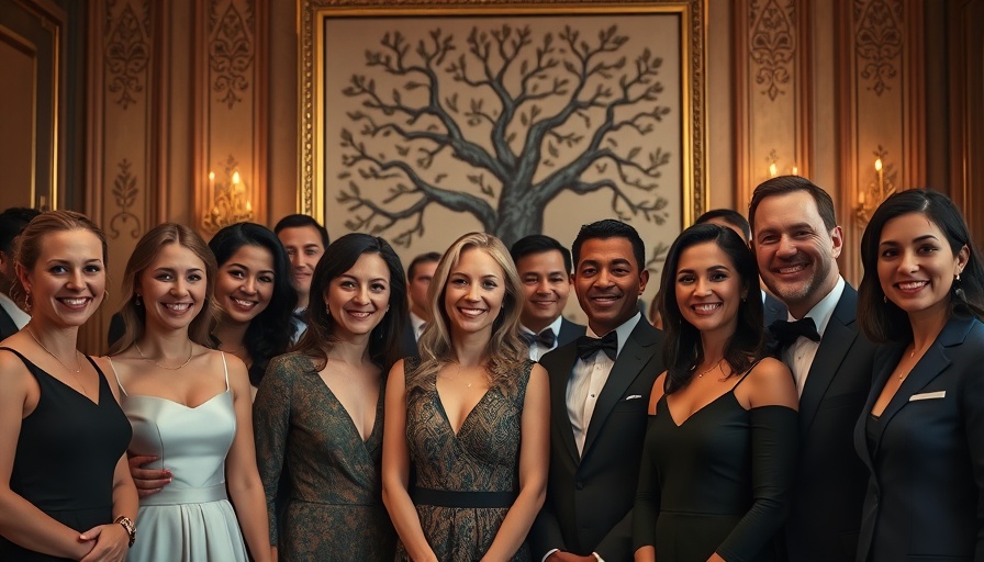 J.D. Vance Trump heir strategy group in formal attire with artwork.
