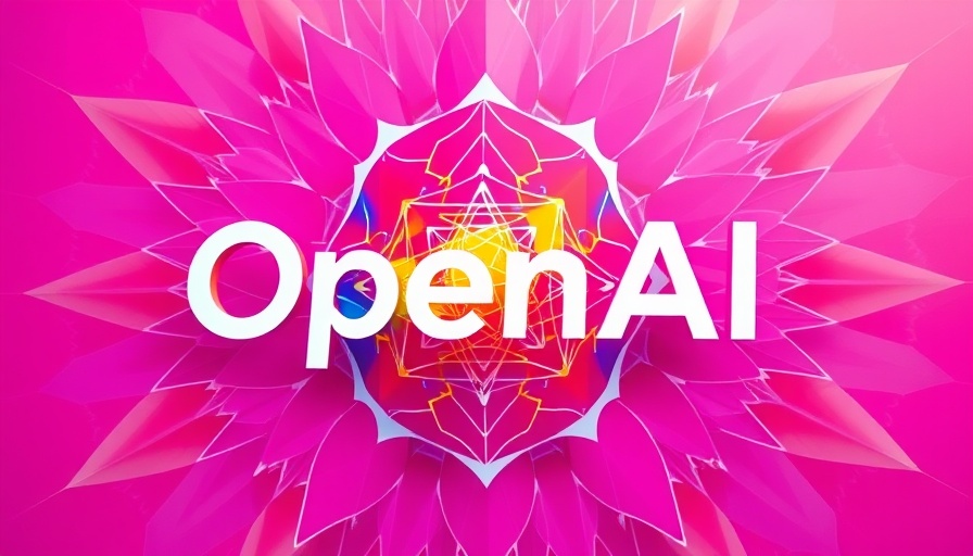 Abstract multicolored OpenAI logo with vibrant patterns.