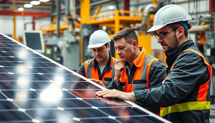 Factory workers inspecting solar panels, US solar tariffs impact Southeast Asia