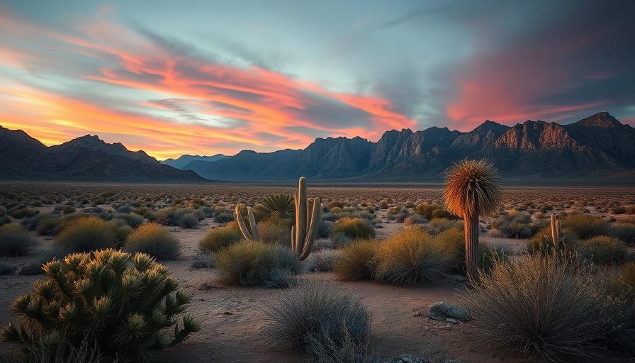 Stunning desert landscape with mountains at dusk, highlighting best places to live in Nevada 2024.