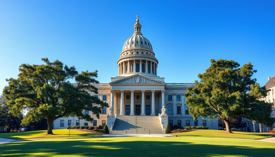 Affordable places to live in Kansas depicted by majestic state capitol.