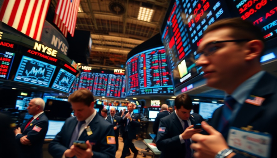 Dynamic stock exchange floor with electronic displays, representing monetary policy in investing.